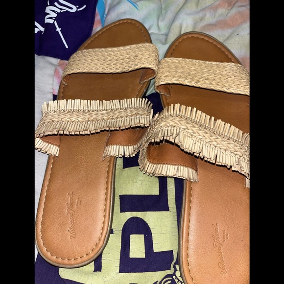 Gently Used Woven Slide Sandals - Picture 3 of 4